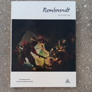 REMBRANDT (Library of Great Painters) HCDJ Hardcover Book